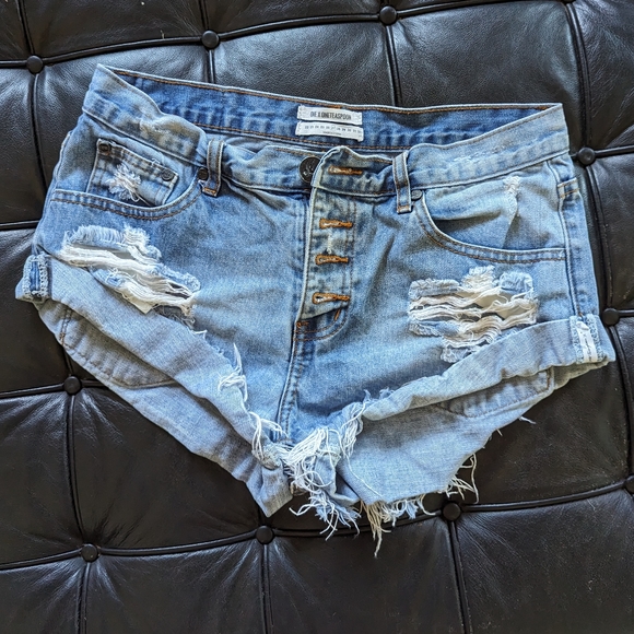 One Teaspoon Pants - Bandits low waisted denim shorts